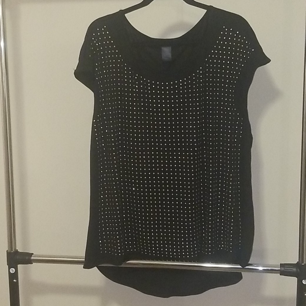 Black bling top